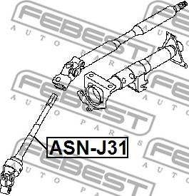 Febest ASN-J31 - Stūres sviras vārpsta www.autospares.lv