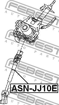 Febest ASN-JJ10E - Stūres sviras vārpsta www.autospares.lv