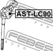 Febest AST-LC90 - Šarnīrs, Stūres sviras vārpsta www.autospares.lv