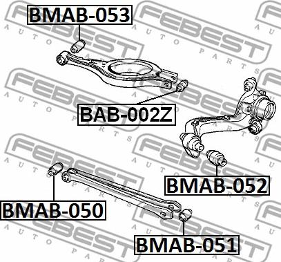 Febest BMAB-051 - Piekare, Šķērssvira autospares.lv