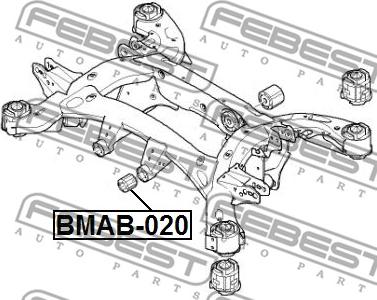 Febest BMAB-020 - Piekare, Tilta sija www.autospares.lv