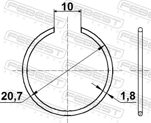 Febest CC-1-24X2-PCS5 - Montāžas komplekts, Piedziņas vārpstas gofrēts apvalks www.autospares.lv