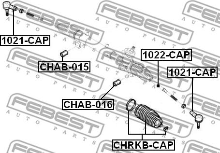 Febest CHAB-016 - Piekare, Stūres iekārta www.autospares.lv