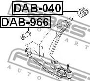 Febest DAB-966 - Piekare, Šķērssvira www.autospares.lv