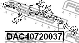 Febest DAC40720037 - Wheel Bearing www.autospares.lv