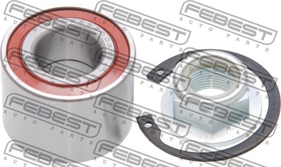 Febest DAC25520037-KIT - Riteņa rumbas gultņa komplekts www.autospares.lv