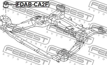 Febest FDAB-CA2F - Piekare, Tilta sija www.autospares.lv