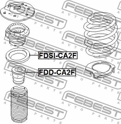 Febest FDD-CA2F - Rubber Buffer, suspension www.autospares.lv