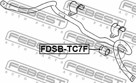 Febest FDSB-TC7F - Bukse, Stabilizators www.autospares.lv