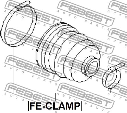 Febest FE-CLAMP - Savilcējs www.autospares.lv