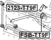 Febest FSB-TT9F - Bukse, Stabilizators www.autospares.lv