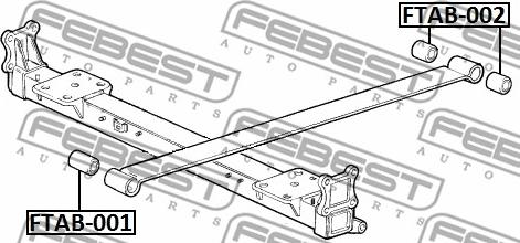 Febest FTAB-001 - Bukse, Lāgu atspere www.autospares.lv