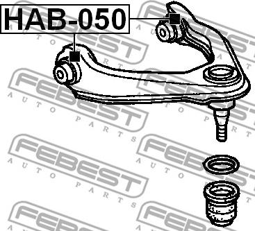 Febest HAB-050 - Bush of Control / Trailing Arm www.autospares.lv