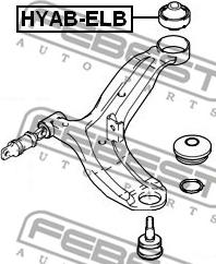 Febest HYAB-ELB - Piekare, Šķērssvira www.autospares.lv