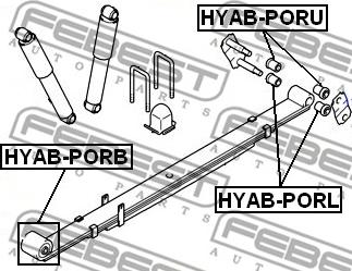 Febest HYAB-PORU - Bukse, Lāgu atspere www.autospares.lv