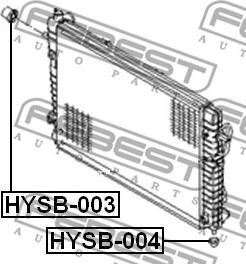 Febest HYSB-003 - Piekare, Radiators www.autospares.lv