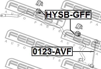 Febest HYSB-GFF - Bukse, Stabilizators www.autospares.lv