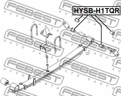 Febest HYSB-H1TQR - Bukse, Lāgu atspere www.autospares.lv