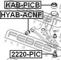 Febest KAB-PICB - Piekare, Šķērssvira www.autospares.lv