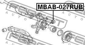 Febest MBAB-027RUB - Piekare, Šķērssvira www.autospares.lv