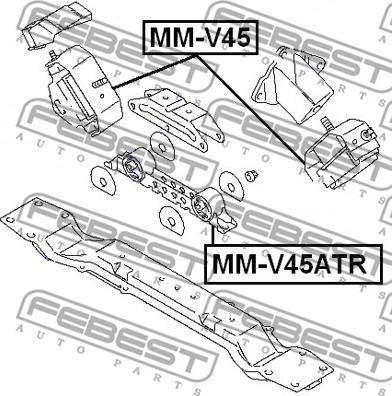 Febest MM-V45 - Piekare, Dzinējs www.autospares.lv