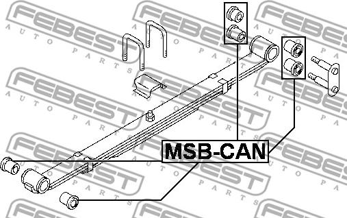 Febest MSB-CAN - Bukse, Lāgu atspere www.autospares.lv