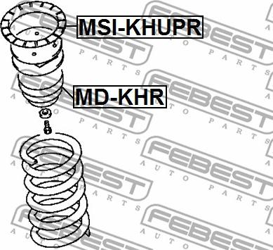 Febest MSI-KHUPR - Atsperes atbalstplāksne www.autospares.lv