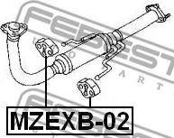 Febest MZEXB-02 - Kronšteins, Izplūdes gāzu sistēma www.autospares.lv