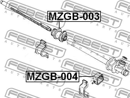 Febest MZGB-004 - Piekare, Stūres iekārta www.autospares.lv