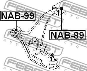 Febest NAB-99 - Piekare, Šķērssvira www.autospares.lv