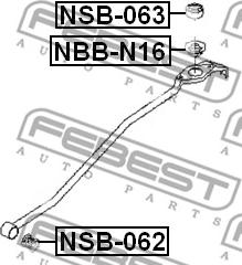 Febest NBB-N16 - Putekļusargs, Drošības tapa-Pārnesumu pārslēdzējdakšas štoks www.autospares.lv