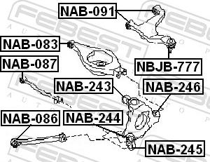 Febest NBJB-777 - Bellow, ball joint www.autospares.lv