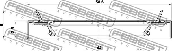 Febest NOS-P11 - Remkomplekts, Grozāmass www.autospares.lv