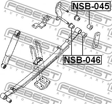 Febest NSB-046 - Bukse, Lāgu atspere www.autospares.lv