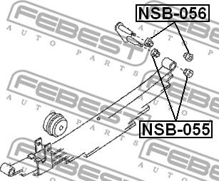 Febest NSB-056 - Bukse, Lāgu atspere www.autospares.lv