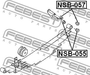 Febest NSB-057 - Bukse, Lāgu atspere www.autospares.lv