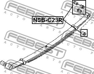 Febest NSB-C23R - Bukse, Lāgu atspere www.autospares.lv