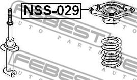 Febest NSS-029 - Amortizatora statnes balsts www.autospares.lv