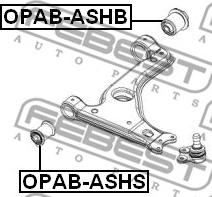 Febest OPAB-ASHB - Piekare, Šķērssvira www.autospares.lv