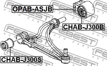 Febest OPAB-ASJB - Piekare, Šķērssvira autospares.lv