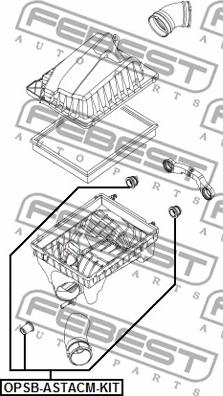 Febest OPSB-ASTACM-KIT - Kronšteins, Gaisa filtra korpuss www.autospares.lv