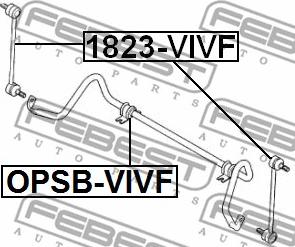 Febest OPSB-VIVF - Втулка стабилизатора www.autospares.lv