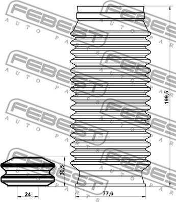 Febest OPSHB-INSF-KIT - Putekļu aizsargkomplekts, Amortizators www.autospares.lv