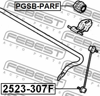 Febest PGSB-PARF - Bukse, Stabilizators autospares.lv