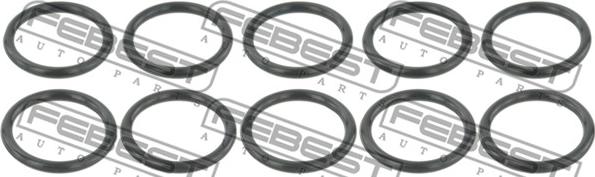 Febest RINGAH-017-PCS10 - Blīvgredzens, Gaisa kondicioniera cauruļvads www.autospares.lv