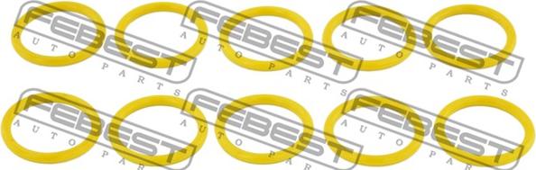 Febest RINGAH-022-PCS10 - Blīvgredzens, Gaisa kondicioniera cauruļvads www.autospares.lv