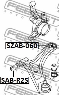 Febest SZAB-060 - Bush of Control / Trailing Arm www.autospares.lv