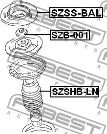 Febest SZSS-BAL - Amortizatora statnes balsts www.autospares.lv