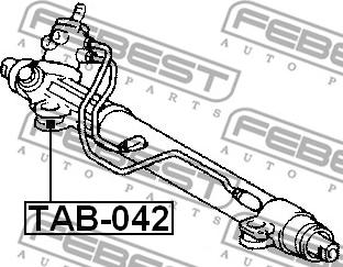 Febest TAB-042 - Piekare, Stūres iekārta www.autospares.lv