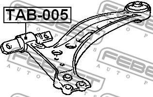 Febest TAB-005 - Piekare, Šķērssvira www.autospares.lv